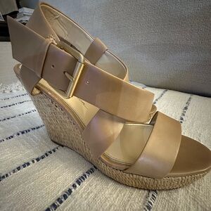 Jessica Simpson Tan Wedge Sandals